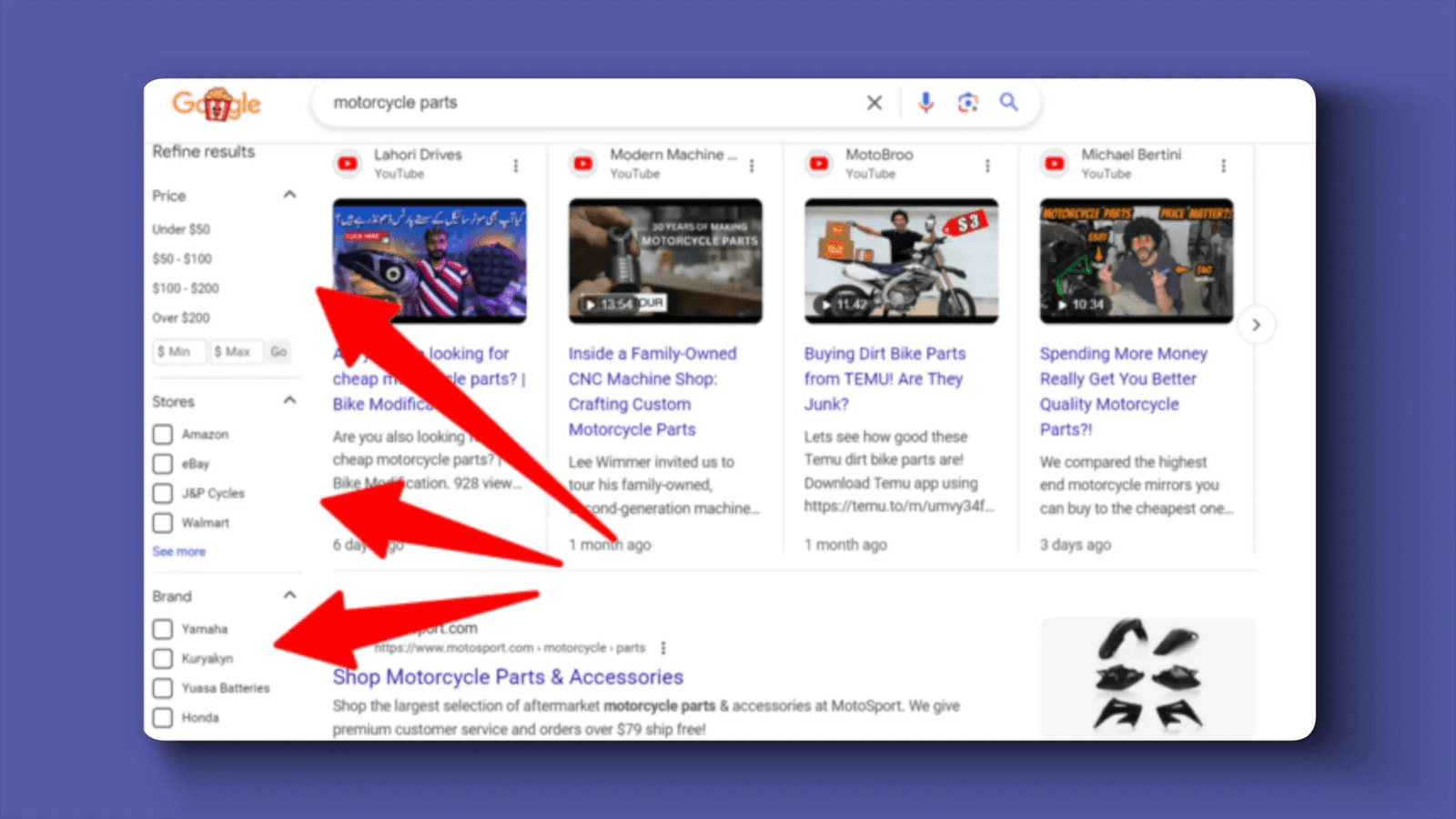 תכונות SERP חדשות