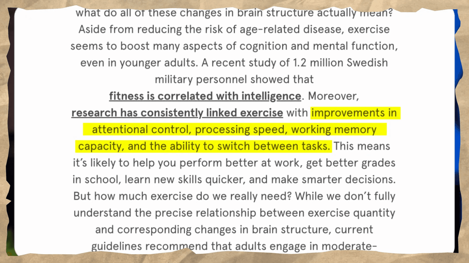 השפעת פעילות גופנית על הצלחה